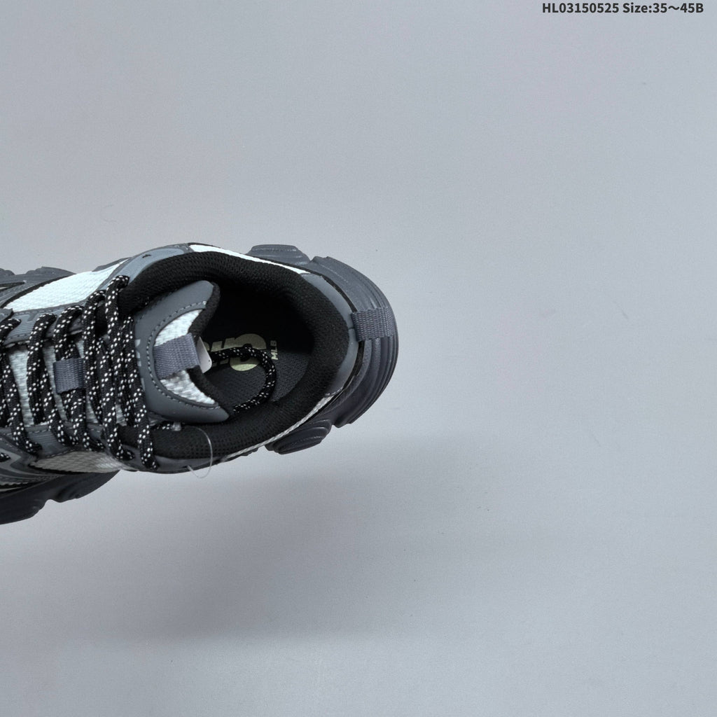 Gray and White MLB Winner Chunky Low-Top Sneakers - product image from the listing.