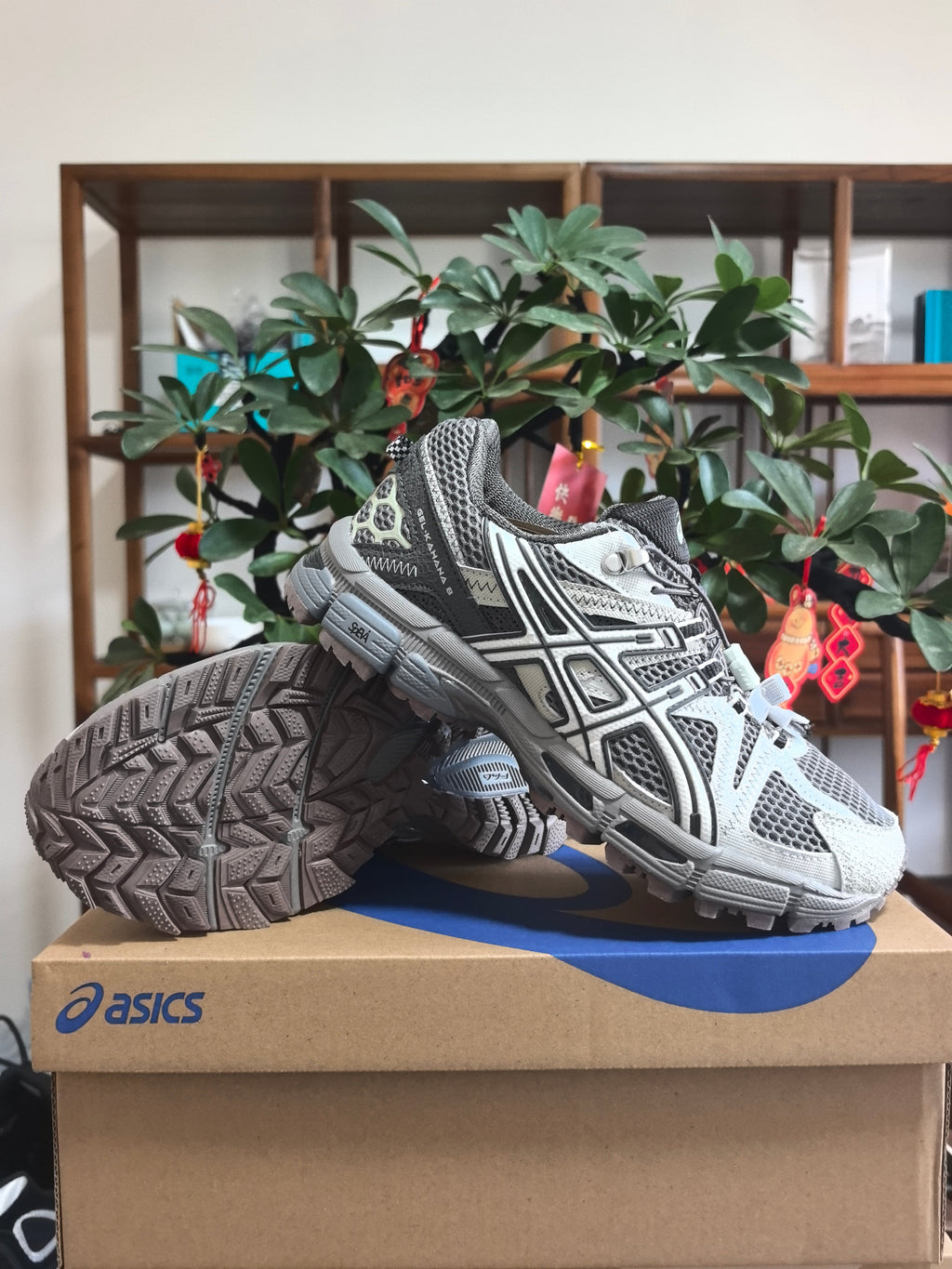 ASICS GEL-KAYANO 14 Sneakers in Black and White - product image from the listing.