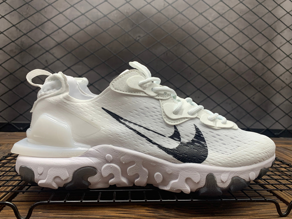 Nike React Vision Sneakers in White Black - product image from the listing.