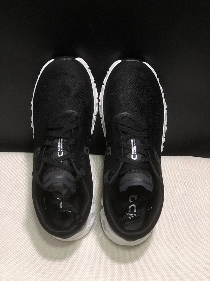 On Cloud 6 Push Sneakers, in Black and White - product image from the listing.