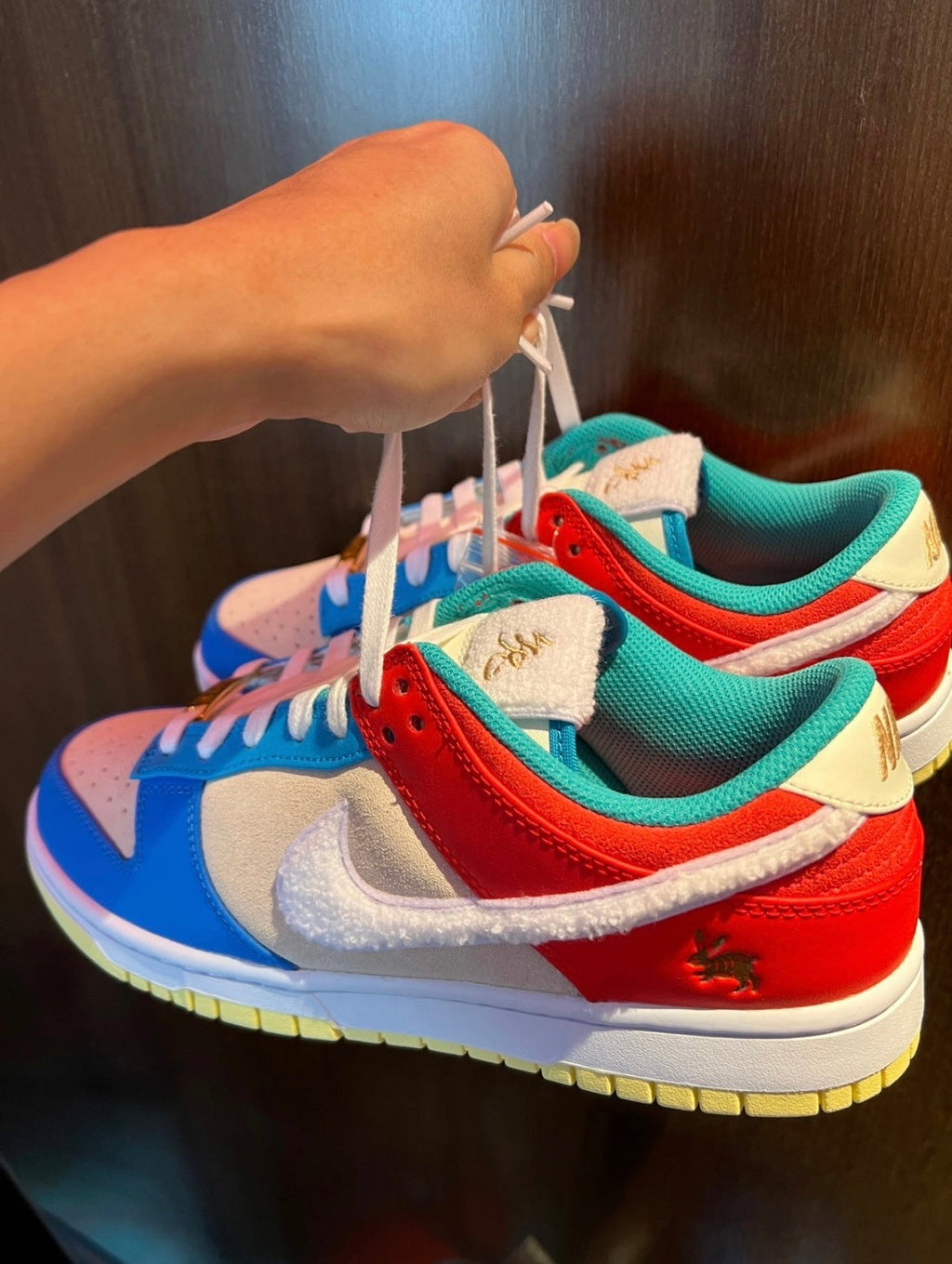 Nike Dunk Low Year of the Rabbit in Blue Beige FD4203-111 - product image from the listing.
