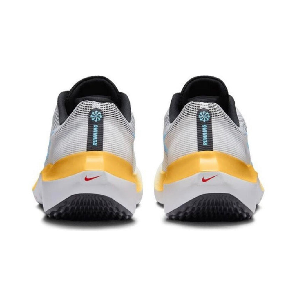 Nike Zoom Fly 5 Running Shoes in White Yellow Blue DM8974-002 - product image from the listing.