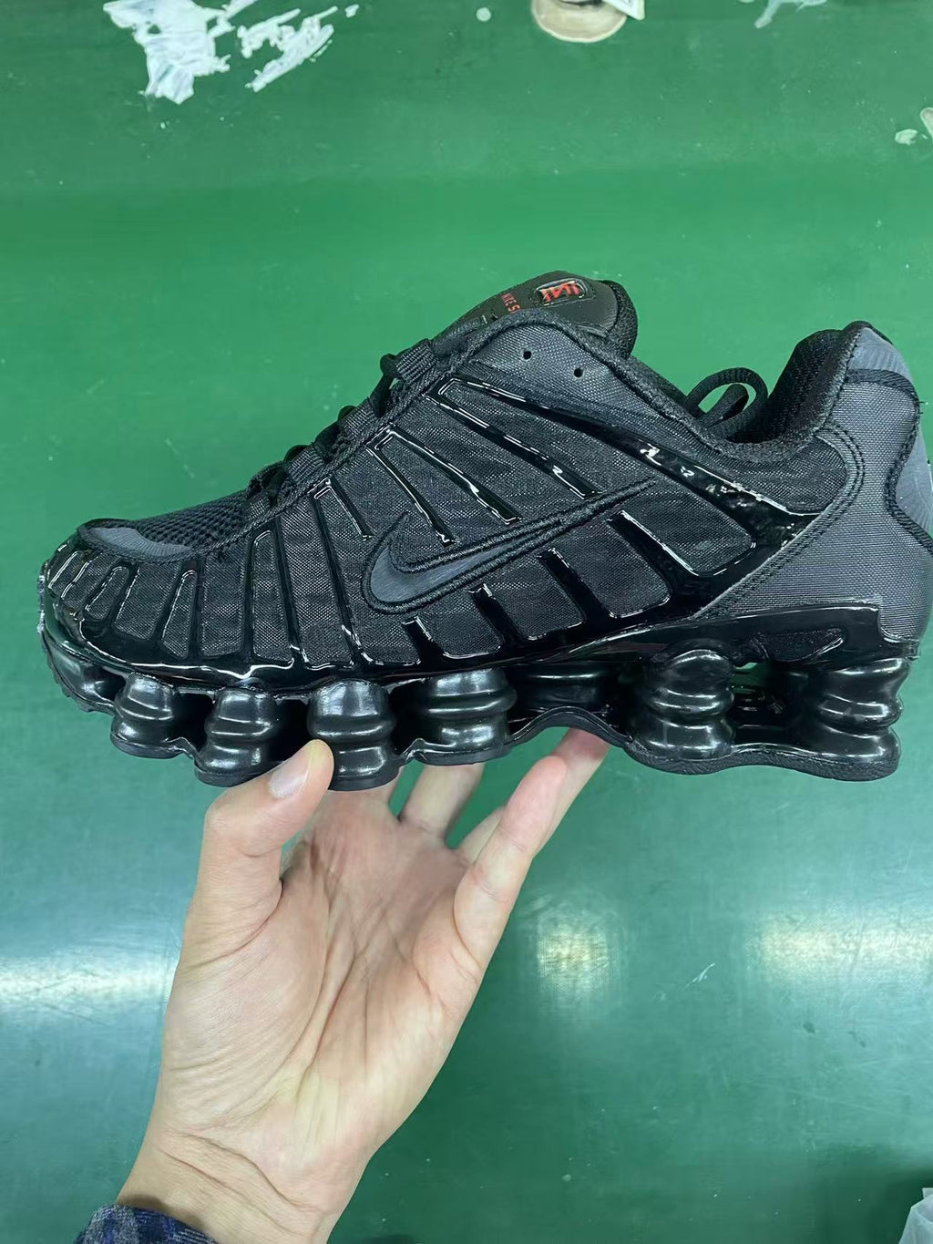 Black Nike Shox TL Sneakers - product image from the listing.