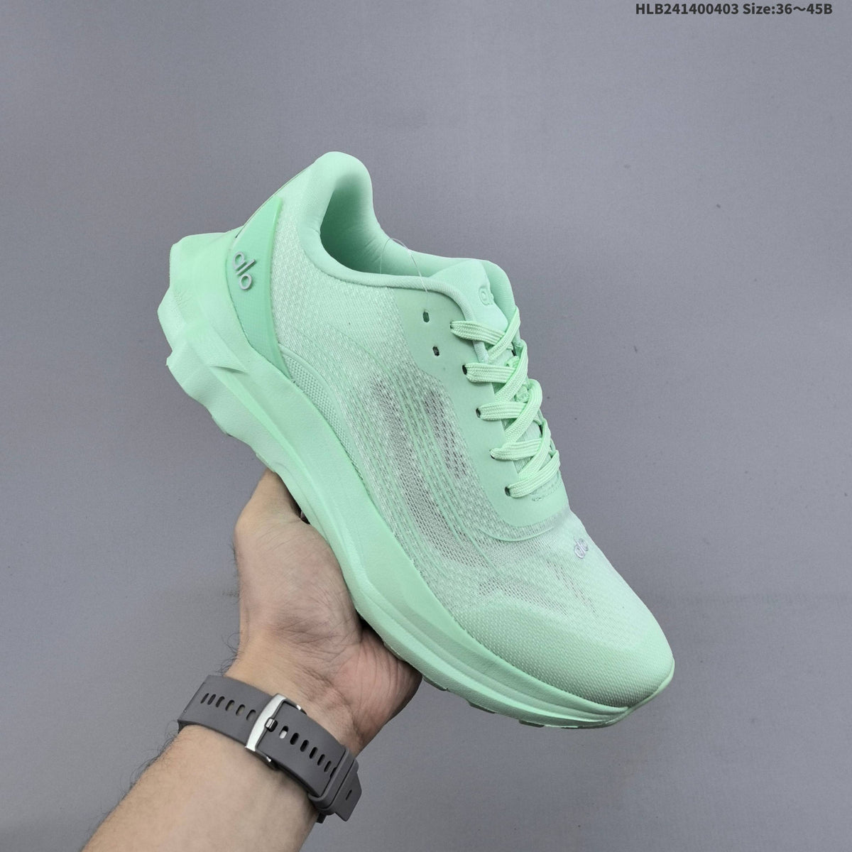 Mint Green Alo Yoga Alo Runner Low-Top Sneakers - product image from the listing.