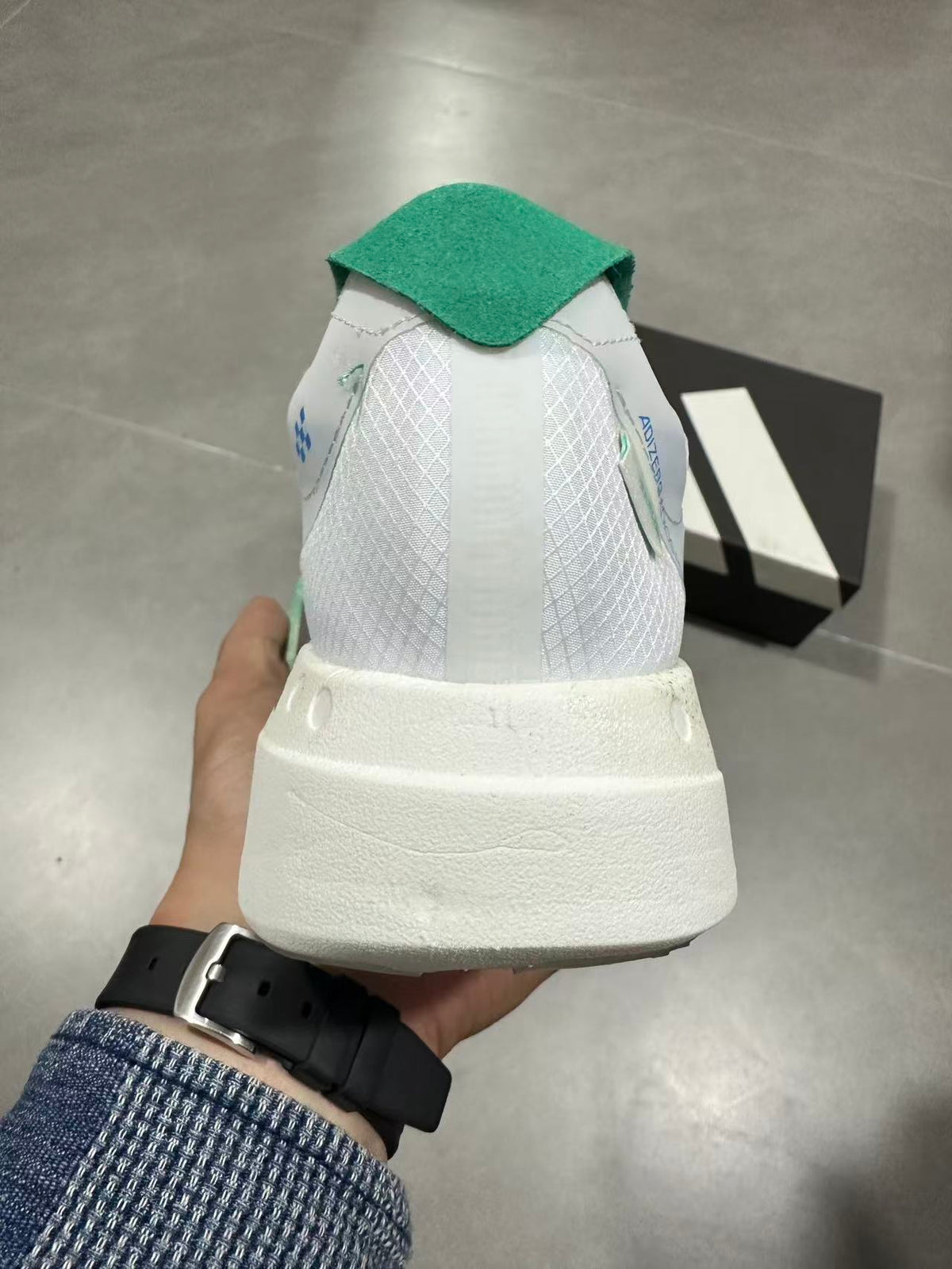 Adidas Adizero Prime X 2 Strung Running Shoes in White Green - product image from the listing.
