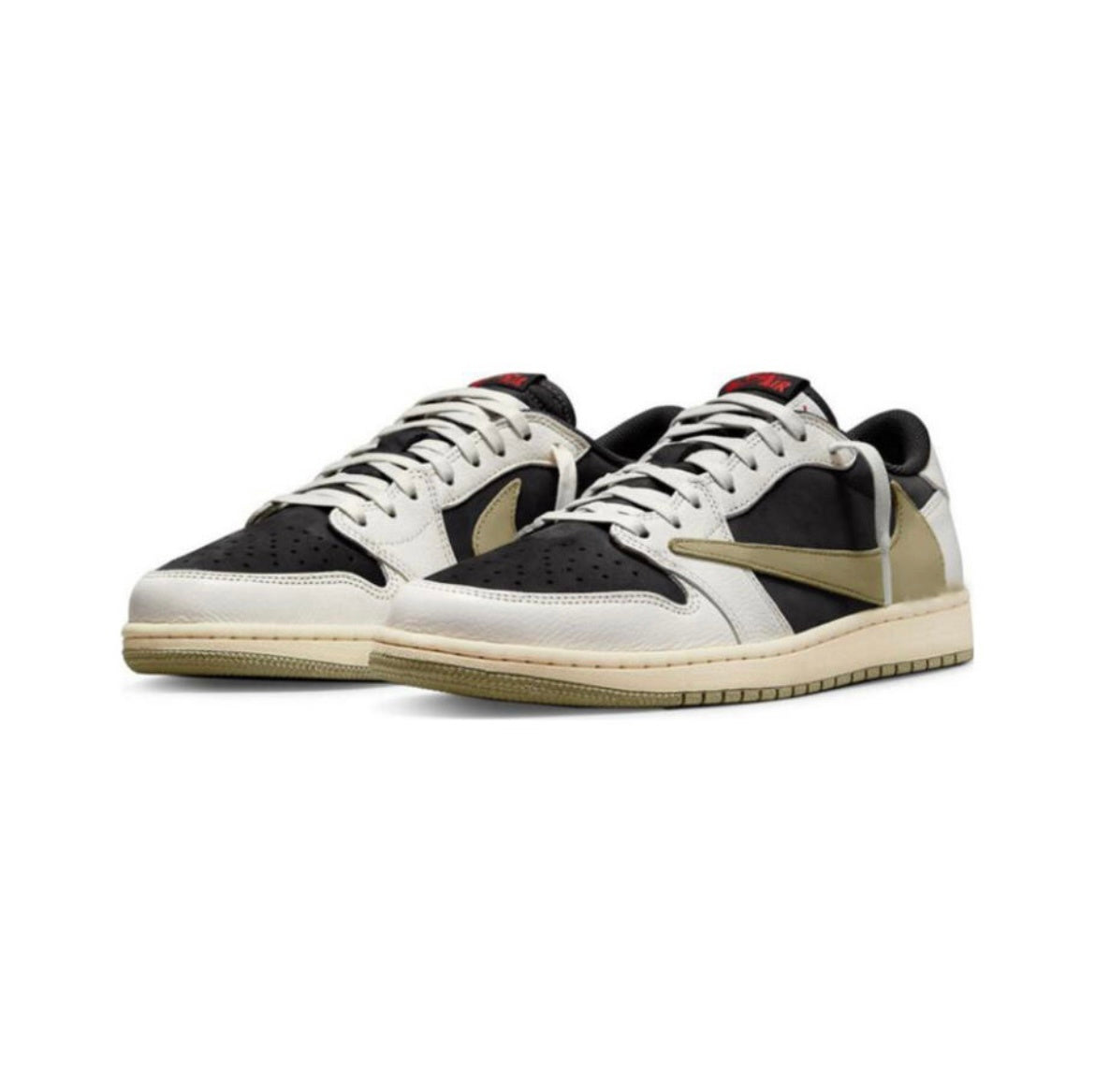 Nike Air Jordan 1 Low Travis Scott Sneakers in Olive DZ4137-106 - product image from the listing.