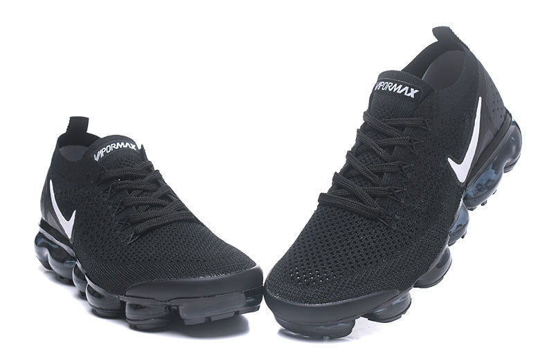 Nike Air VaporMax Flyknit 2 Sneakers in Black White 942842-001 - product image from the listing.