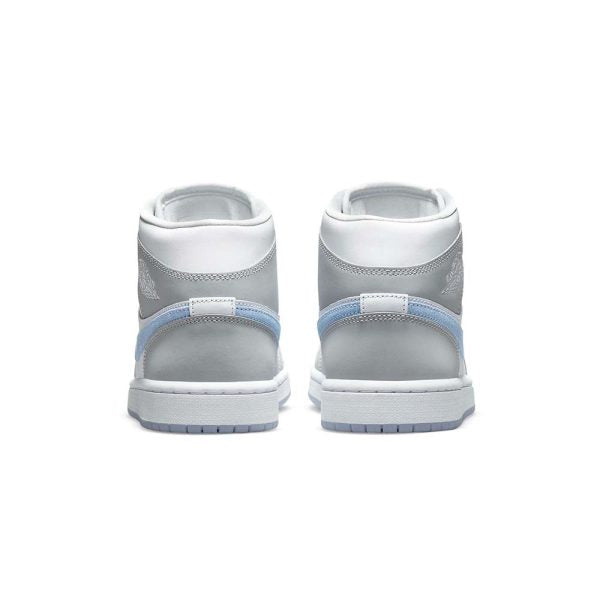 Women's Air Jordan 1 Mid "Wolf Grey Aluminum" - product image from the listing.