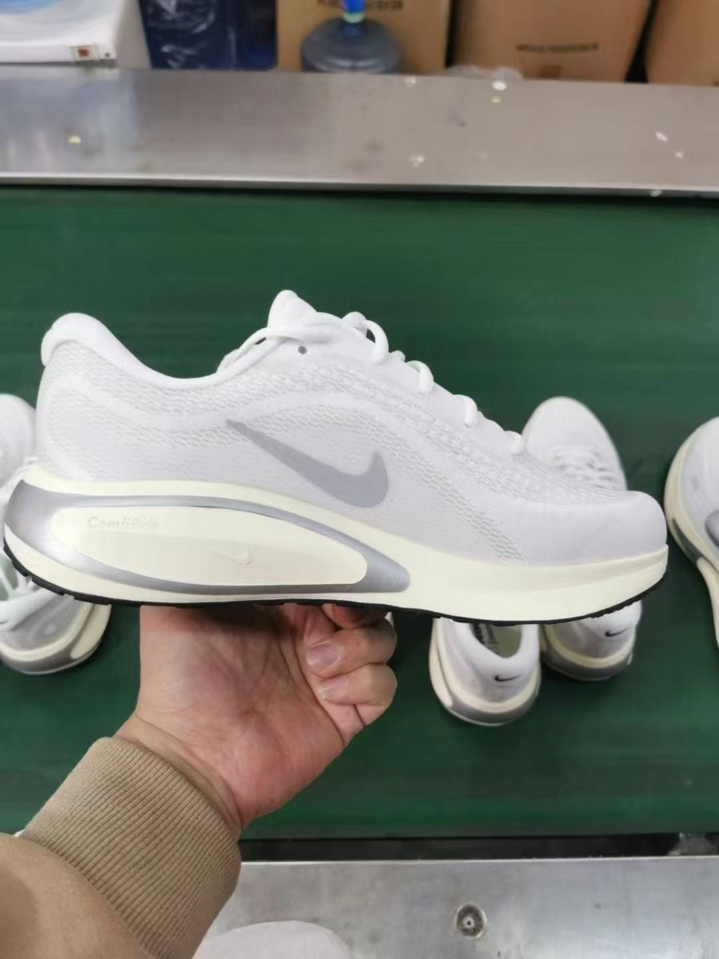 Nike Journey Run Road Shoes for Running White/Silver FJ7765-104 - product image from the listing.