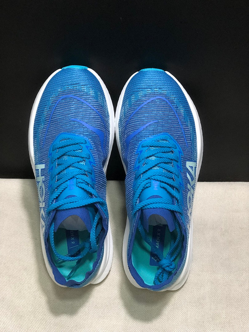 HOKA Mach X 2 Running Shoes in Blue - product image from the listing.