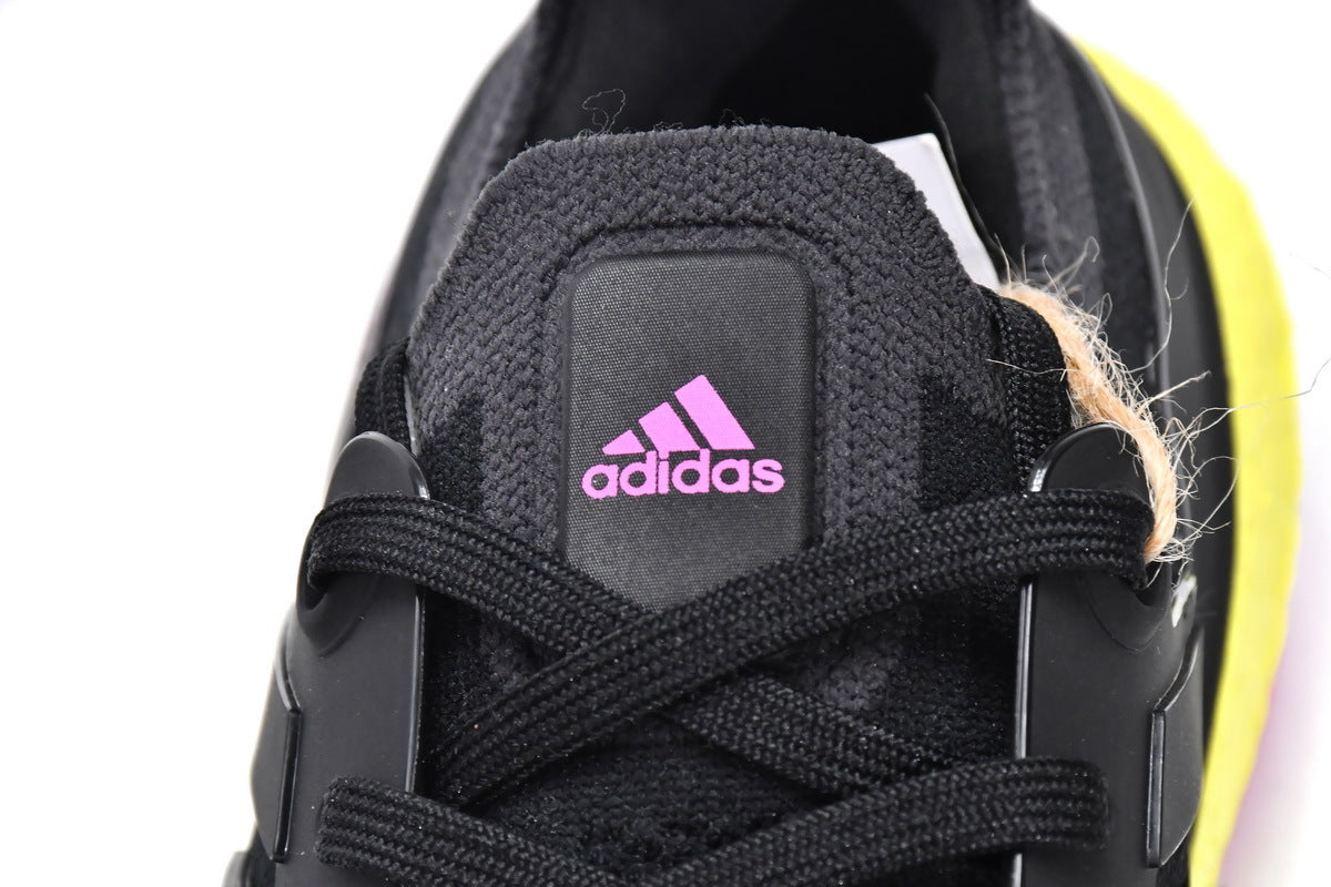 adidas UltraBoost 22 Running Shoes in Black Yellow GV8829 - product image from the listing.