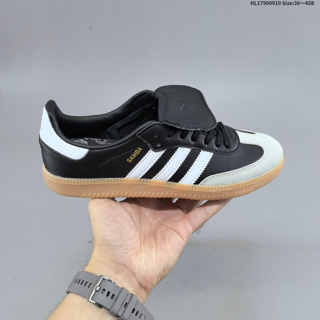 Adidas Samba Low-Top Sneakers in Black White Gum IG2010 - product image from the listing.