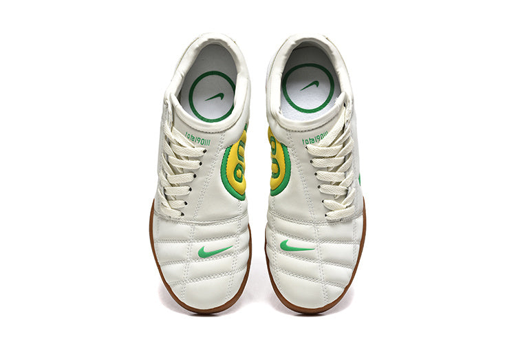 Nike Total 90 Indoor Soccer Shoes in Cream Green Gum - product image from the listing.