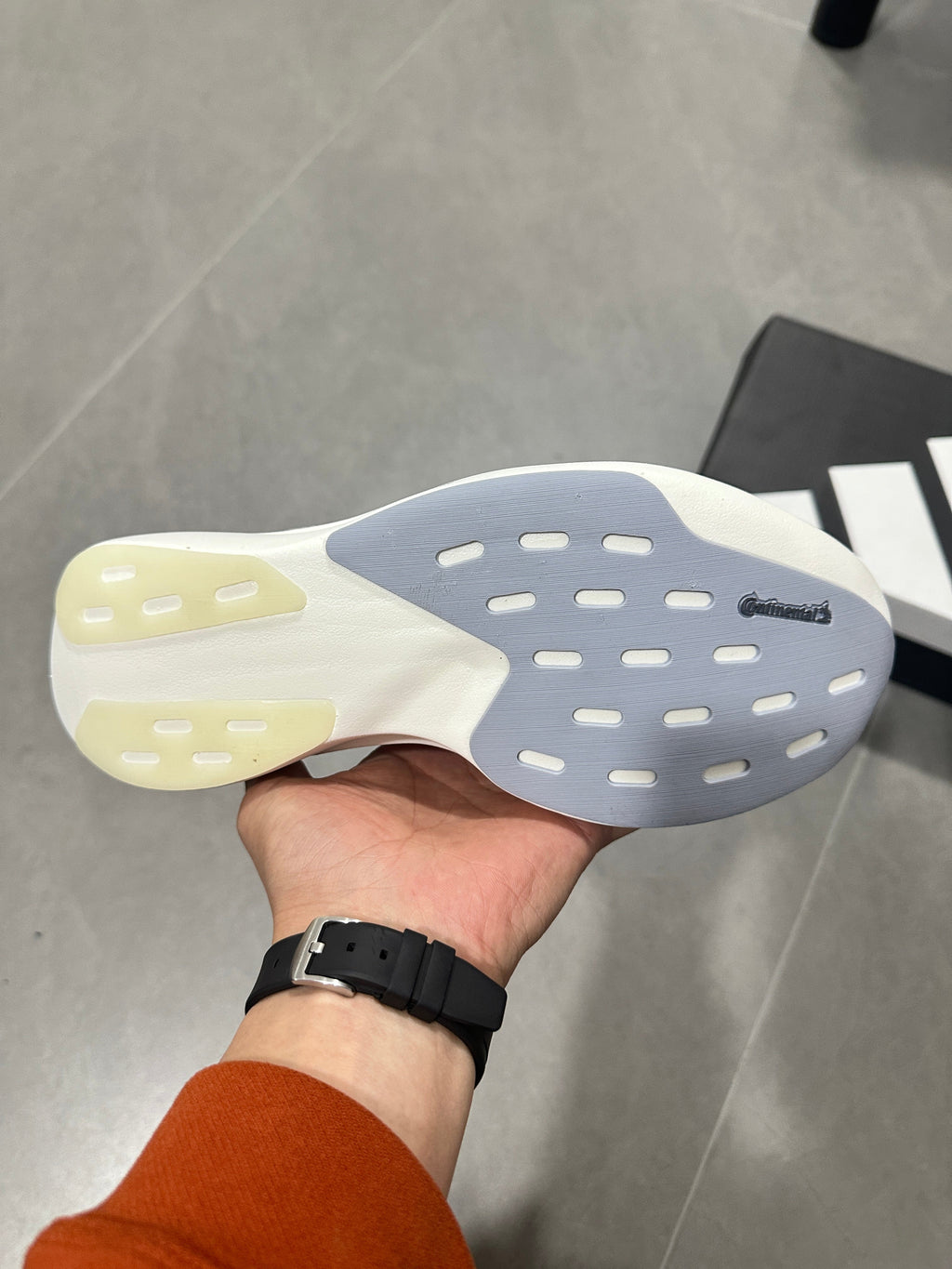 adidas Adizero JR2028 Running Shoes in White Silver - product image from the listing.