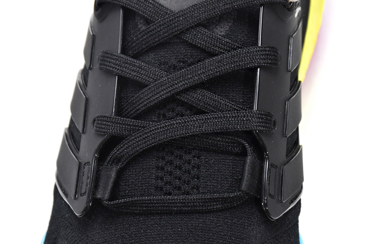 adidas UltraBoost 22 Running Shoes in Black Yellow GV8829 - product image from the listing.