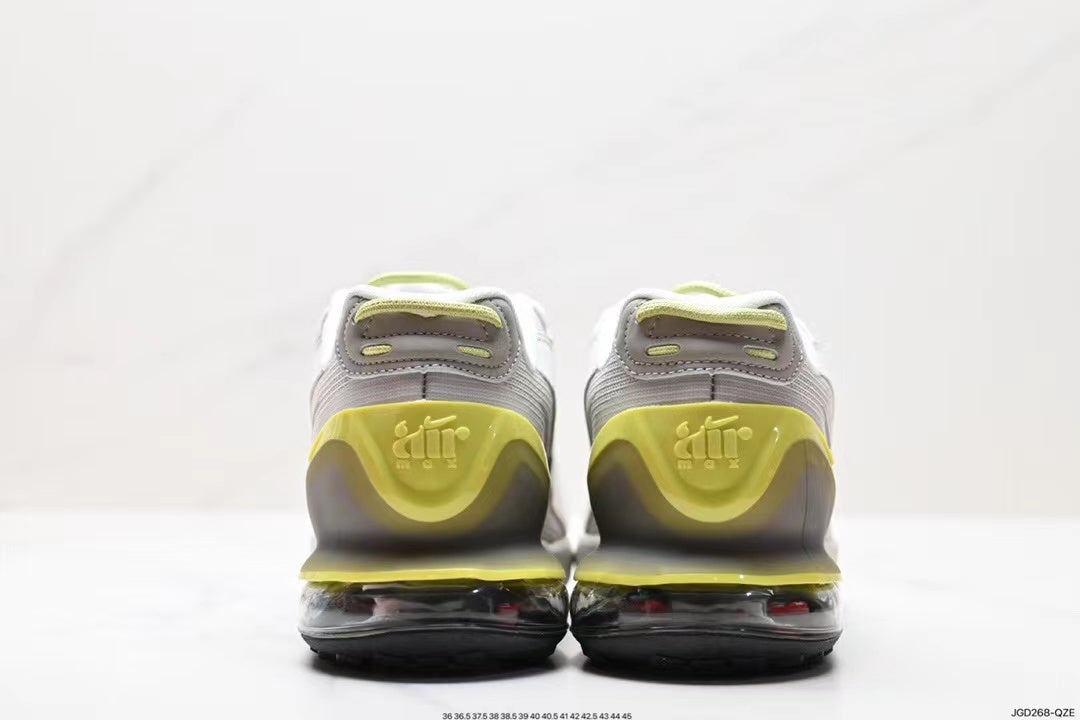 White and Volt Nike Air Max 95 Sneakers - product image from the listing.