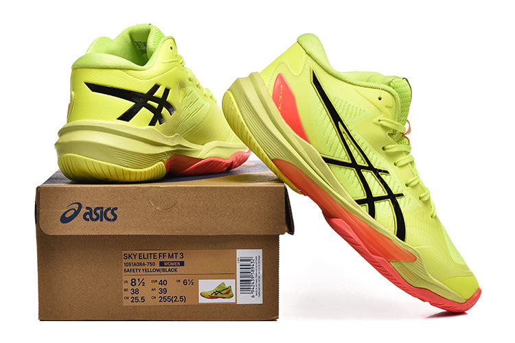 ASICS Sky Elite FF MT 3 Volleyball Footwear Safety Yellow/Black - product image from the listing.