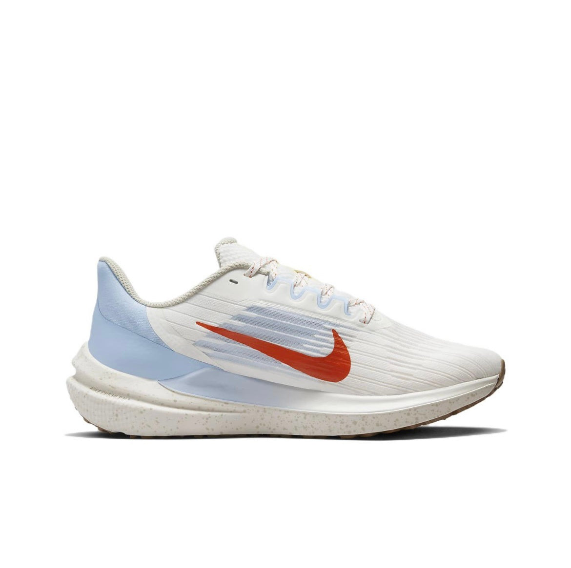 White and Light Blue Nike Air Winflo 9 Running Shoes DX6048-181 - product image from the listing.