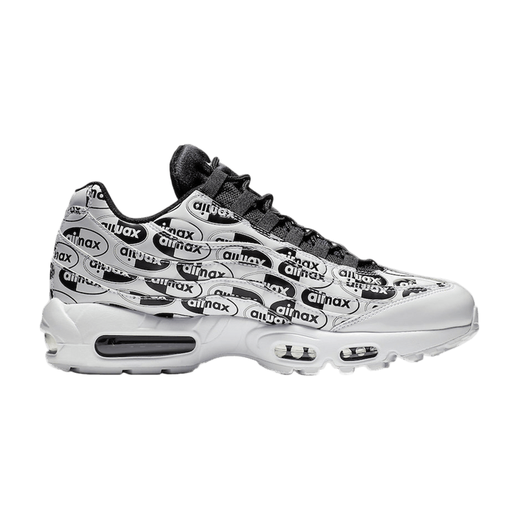 Nike Air Max 95 All Over Print in White Black - product image from the listing.
