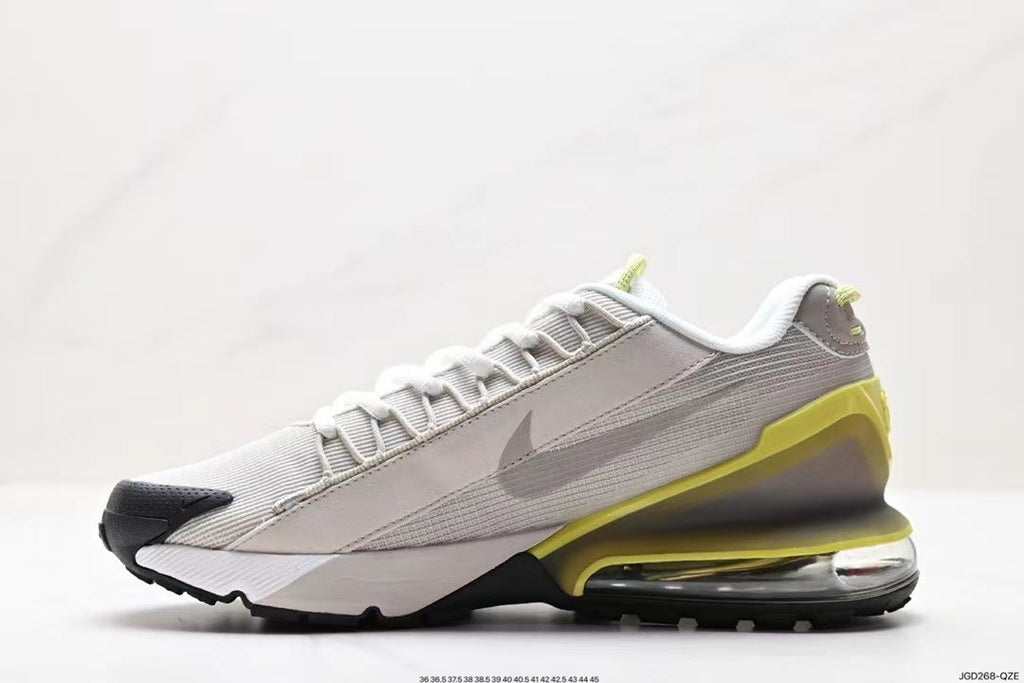 White and Volt Nike Air Max 95 Sneakers - product image from the listing.