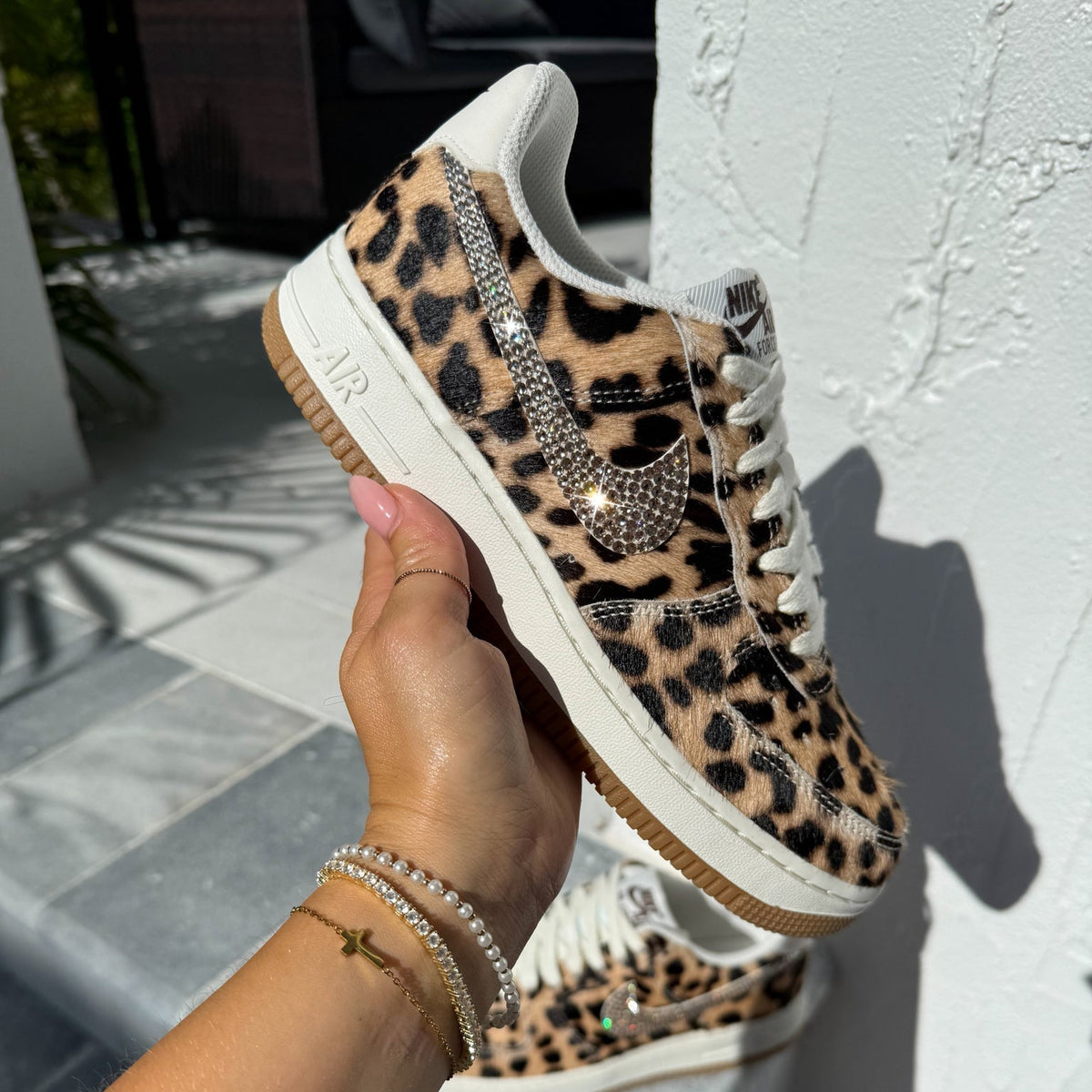 Swarovski X Nike Leopard Air Force 1 - product image from the listing.