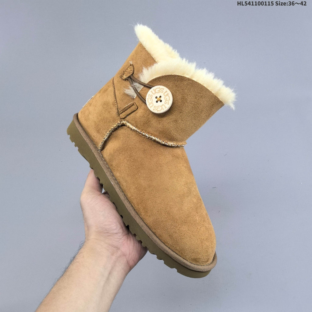 Classic Mini Dipper Suede Boots, Chestnut by UGG - product image from the listing.