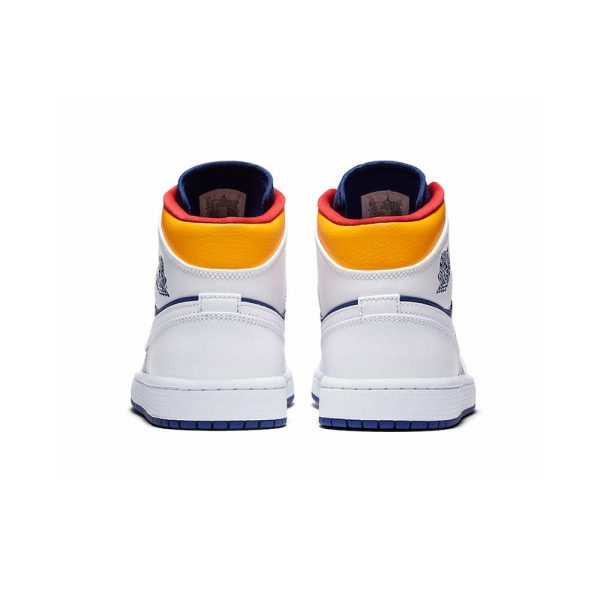 Air Jordan 1 Mid 'White Deep Royal Blue' - product image from the listing.