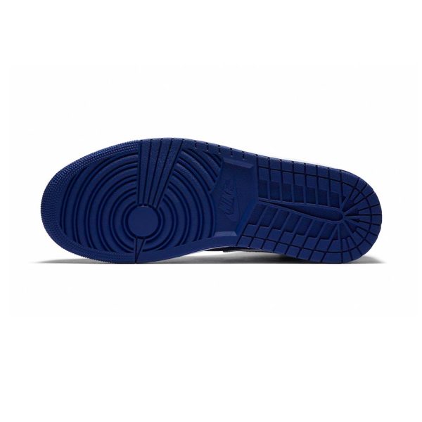 Air Jordan 1 Mid 'White Deep Royal Blue' - product image from the listing.