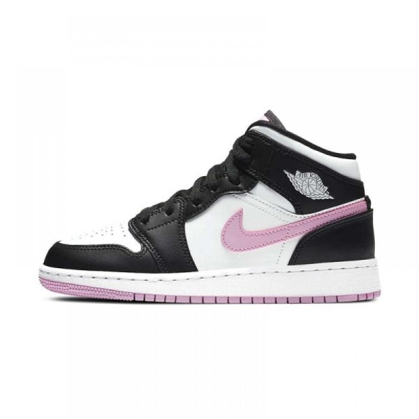 "WHITE LIGHT ARCTIC PINK" AIR JORDAN 1 MID GS - product image from the listing.