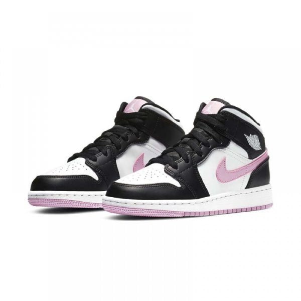 "WHITE LIGHT ARCTIC PINK" AIR JORDAN 1 MID GS - product image from the listing.