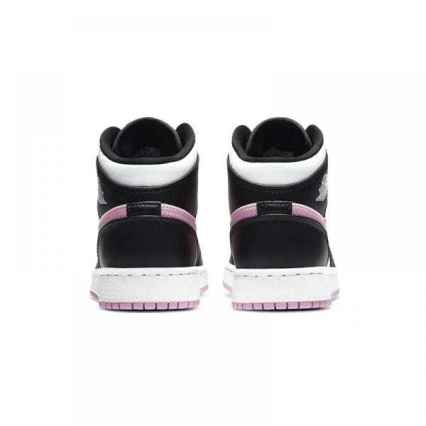 "WHITE LIGHT ARCTIC PINK" AIR JORDAN 1 MID GS - product image from the listing.