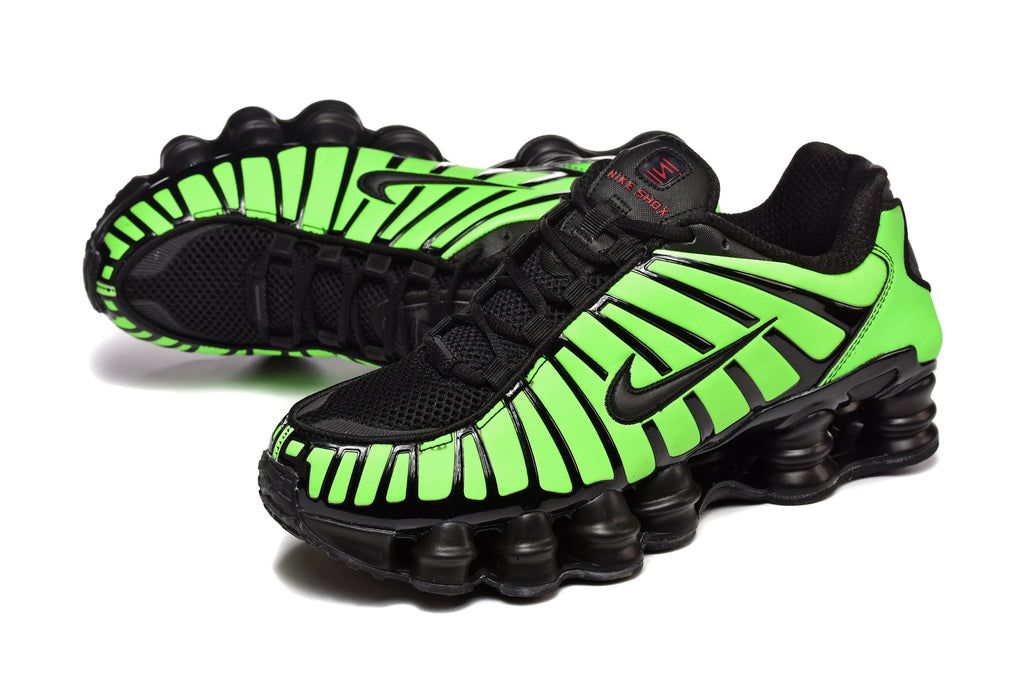 Black and Pink Nike Shox TL Sneakers - product image from the listing.