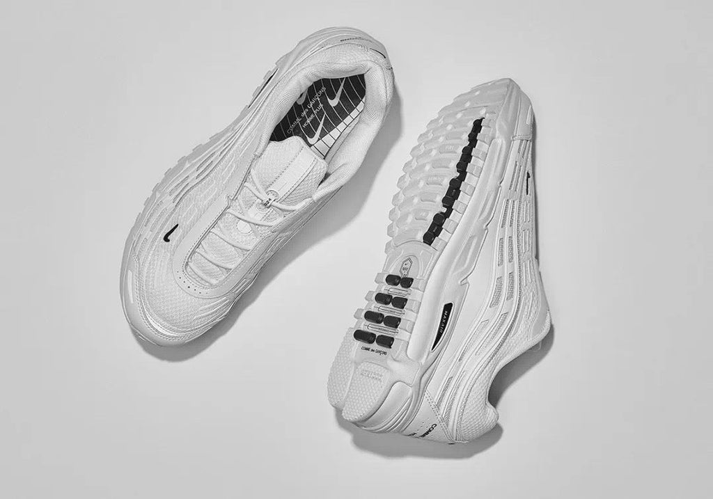 Nike Air Max TL 2.5 x CDG Homme Plus Sneakers in White HJ6539-100 - product image from the listing.