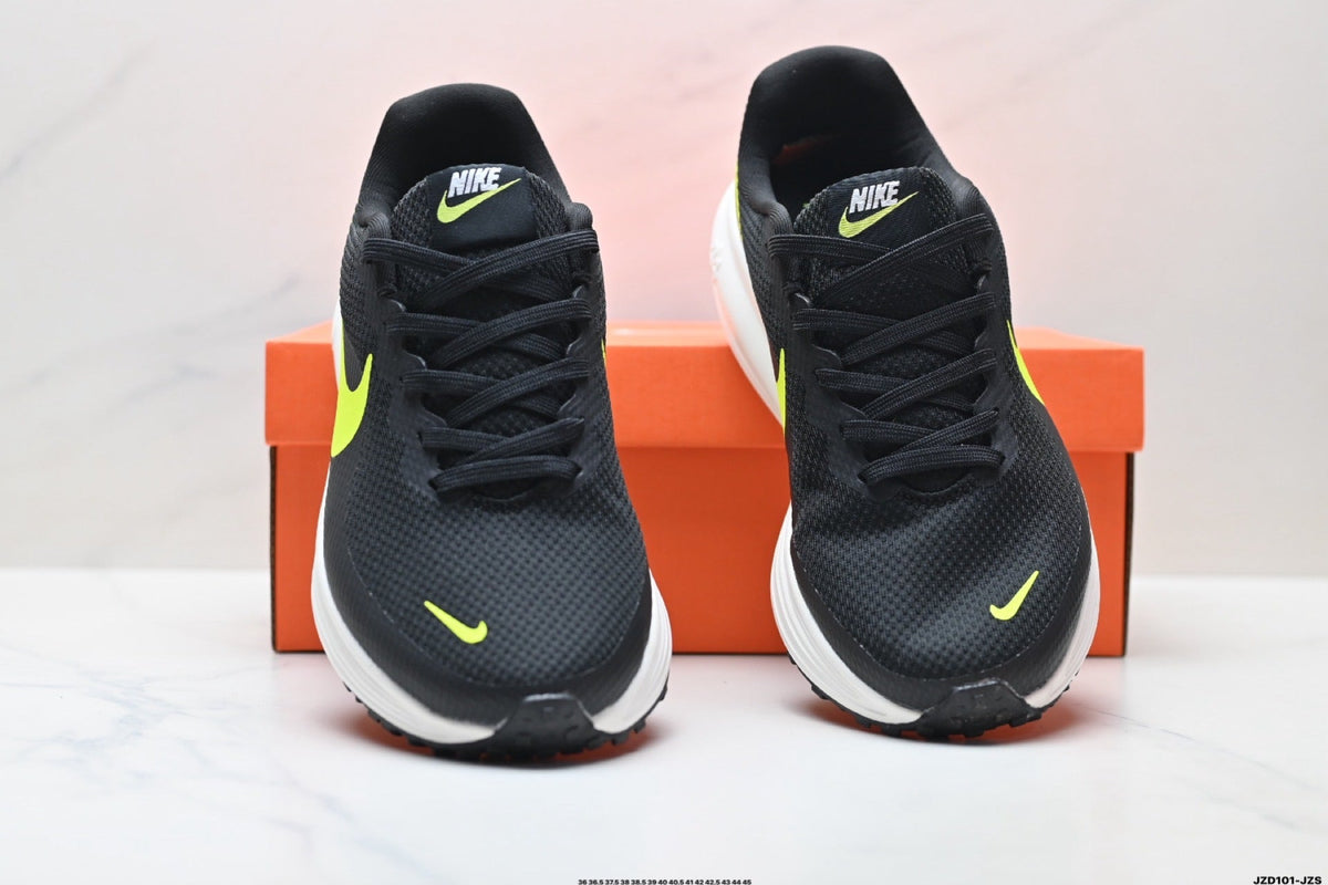 Nike Revolution 8 Running Shoes, in Black and Volt - product image from the listing.