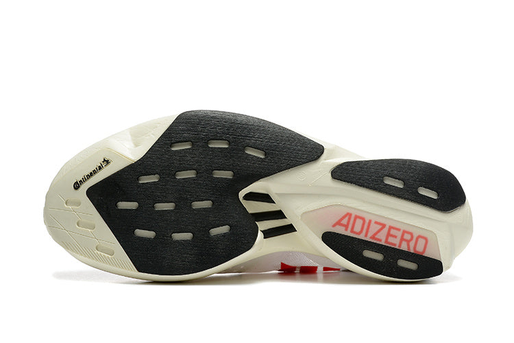 Adidas Adizero Adios Pro 3 Running Shoes in White Red - product image from the listing.