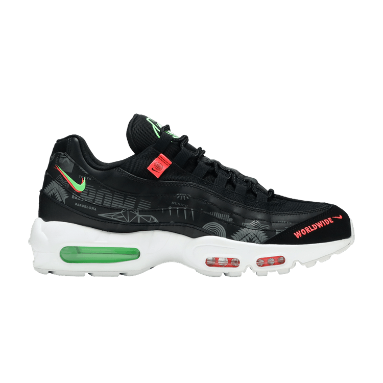 Nike Air Max 95 Worldwide Pack in Black - product image from the listing.