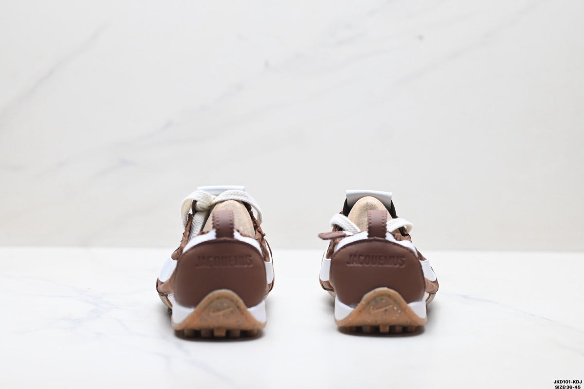 Brown and White Jacquemus x Nike Jacumoon Sneakers - product image from the listing.