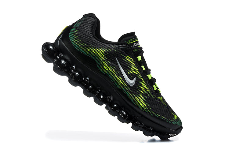 Nike Air Max Sneakers in Black and Volt Green - product image from the listing.