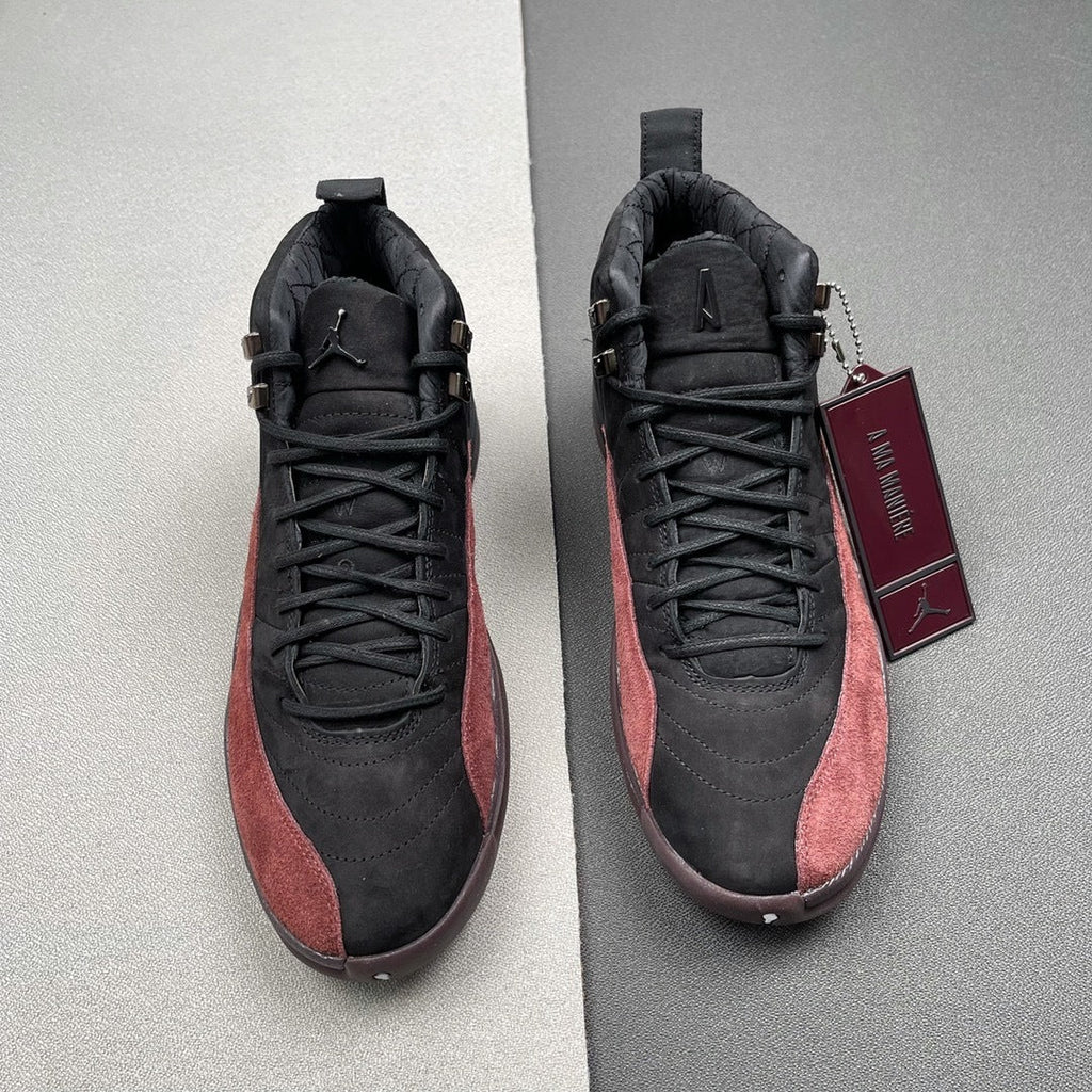 Jordan 12 Retro A Ma Maniére in Black Burgundy DV6989-001 - product image from the listing.