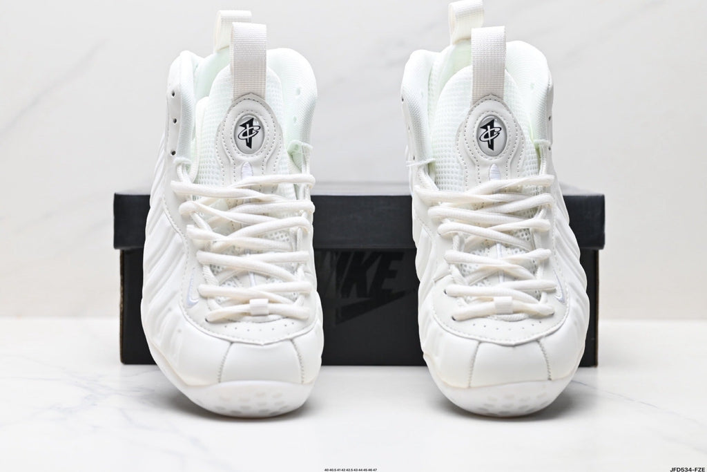 Nike Air Foamposite One Penny High-Top Sneakers in White - product image from the listing.