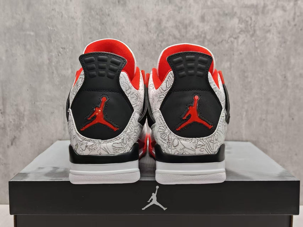 "White Laser" Air Jordan 4 Retro - product image from the listing.