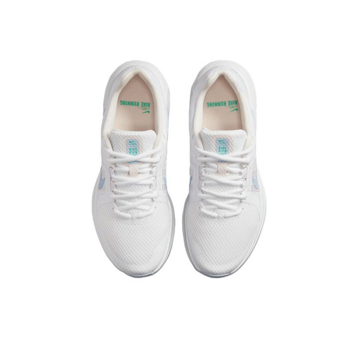 Nike Run Swift 2 Shoes for Running, White and Blue, CU3528-104 - product image from the listing.