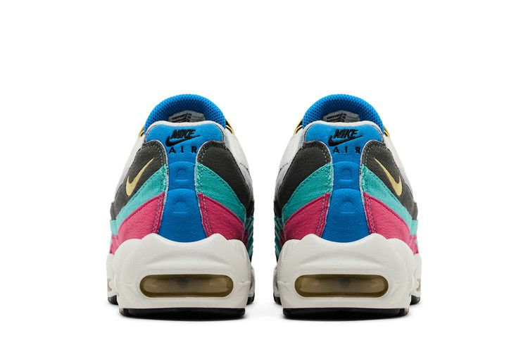 Nike Air Max 95 Air Sprung in Grey Aqua Pink - product image from the listing.