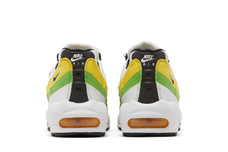Nike Air Max 95 Essential White Green Apple Tour in Yellow - product image from the listing.