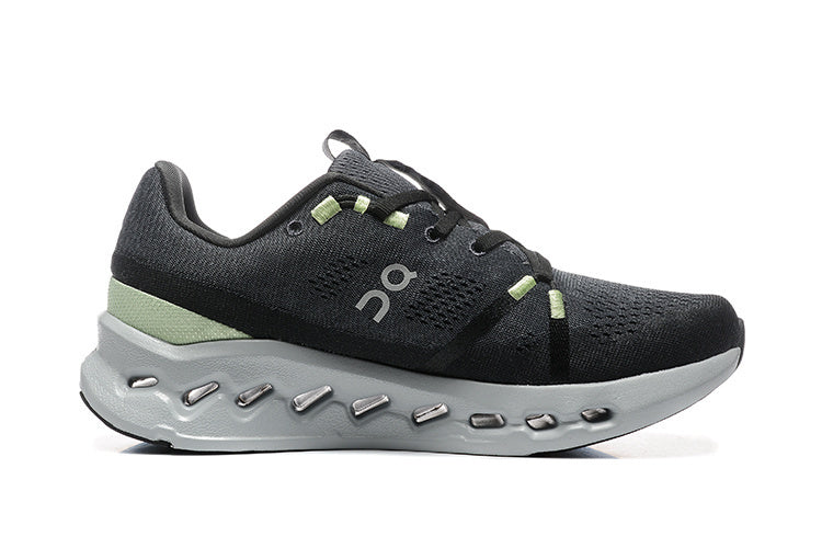 Black and Glacier On Cloudsurfer Running Shoes - product image from the listing.