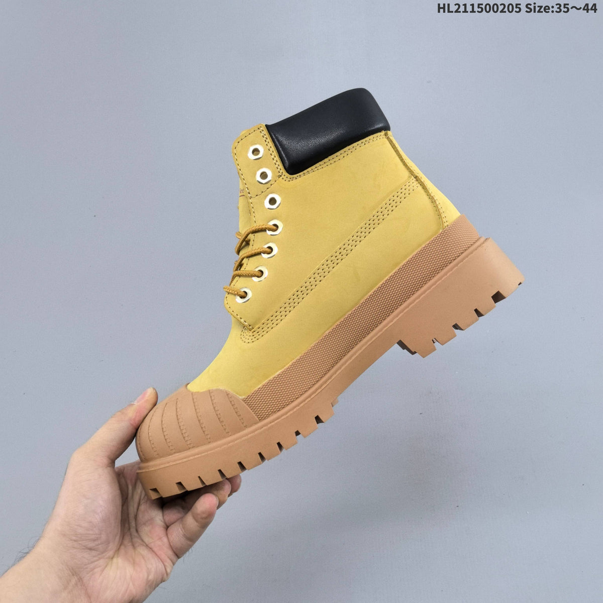 Timberland Yellow High-Cut Lace-Up Boots - product image from the listing.