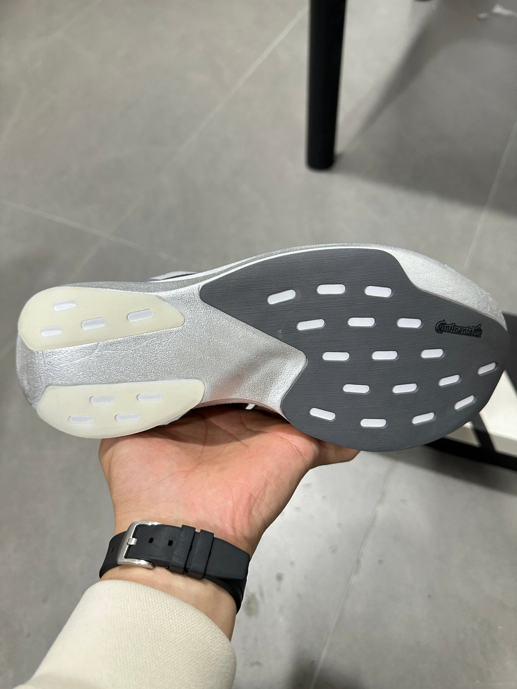 adidas Adizero Evo SL Running Shoes in Light Grey - product image from the listing.