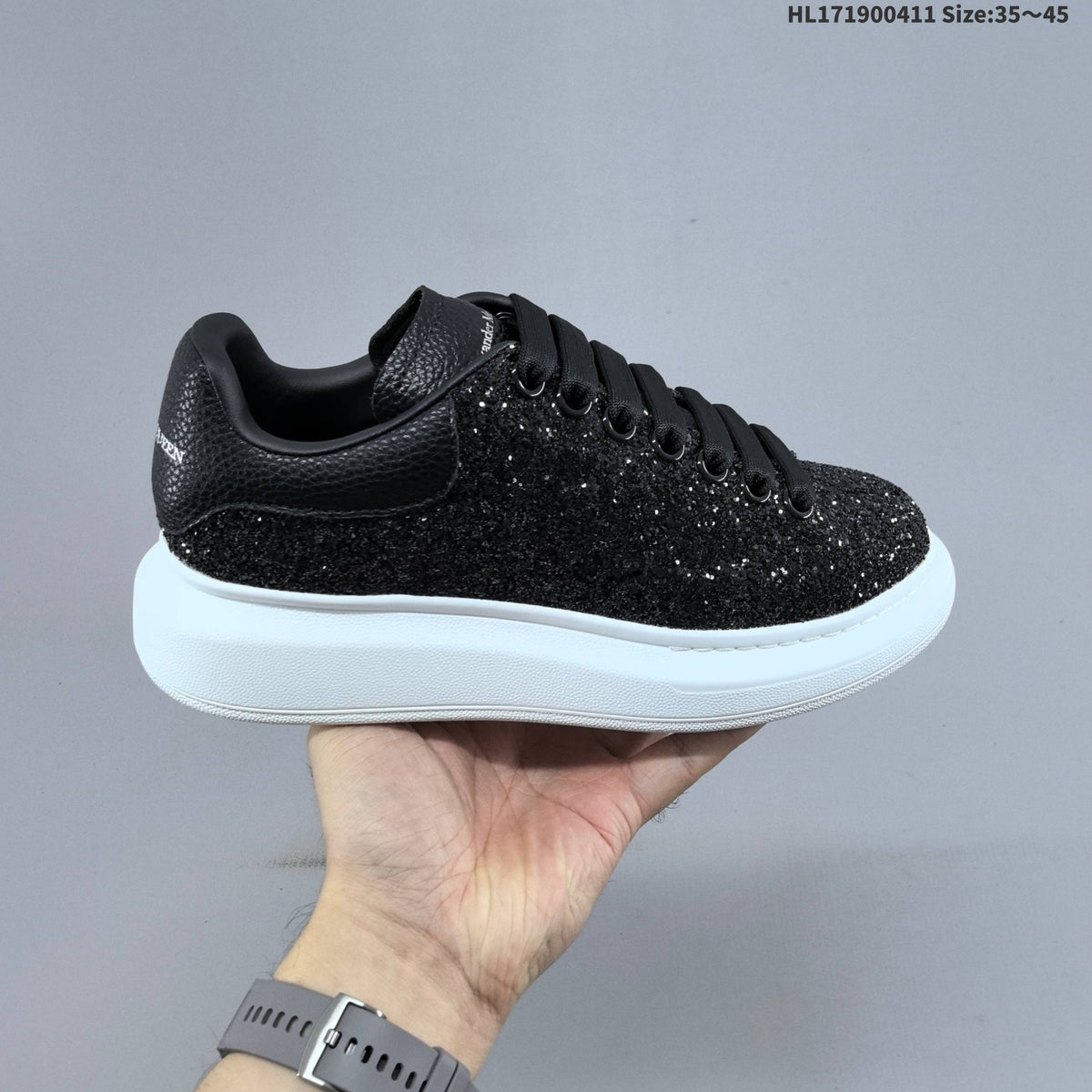 Alexander McQueen EC1 Low-Top Sneakers, in Black - product image from the listing.