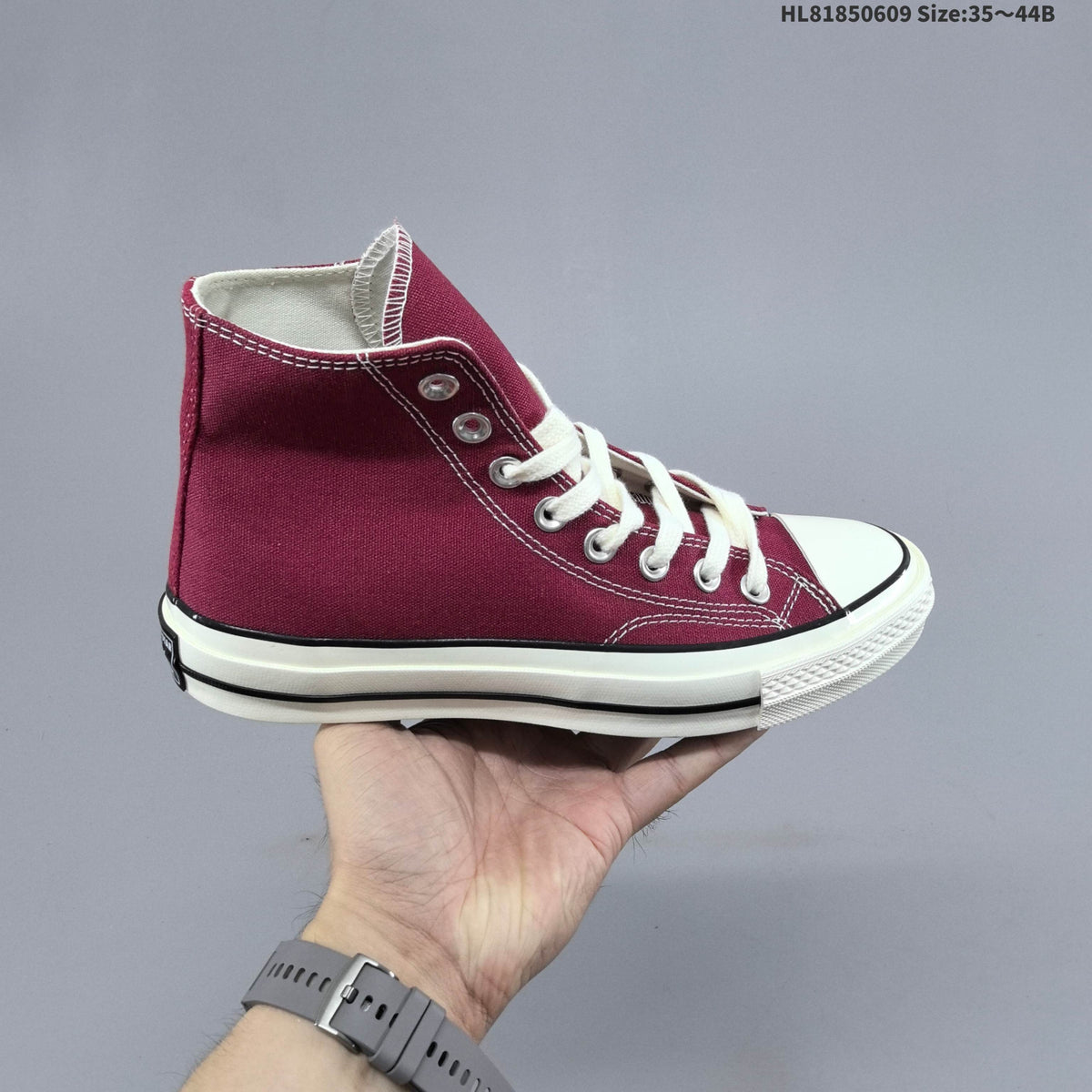 Converse Chuck Taylor All Star 1970s High-Top Sneakers, in Burgundy - product image from the listing.