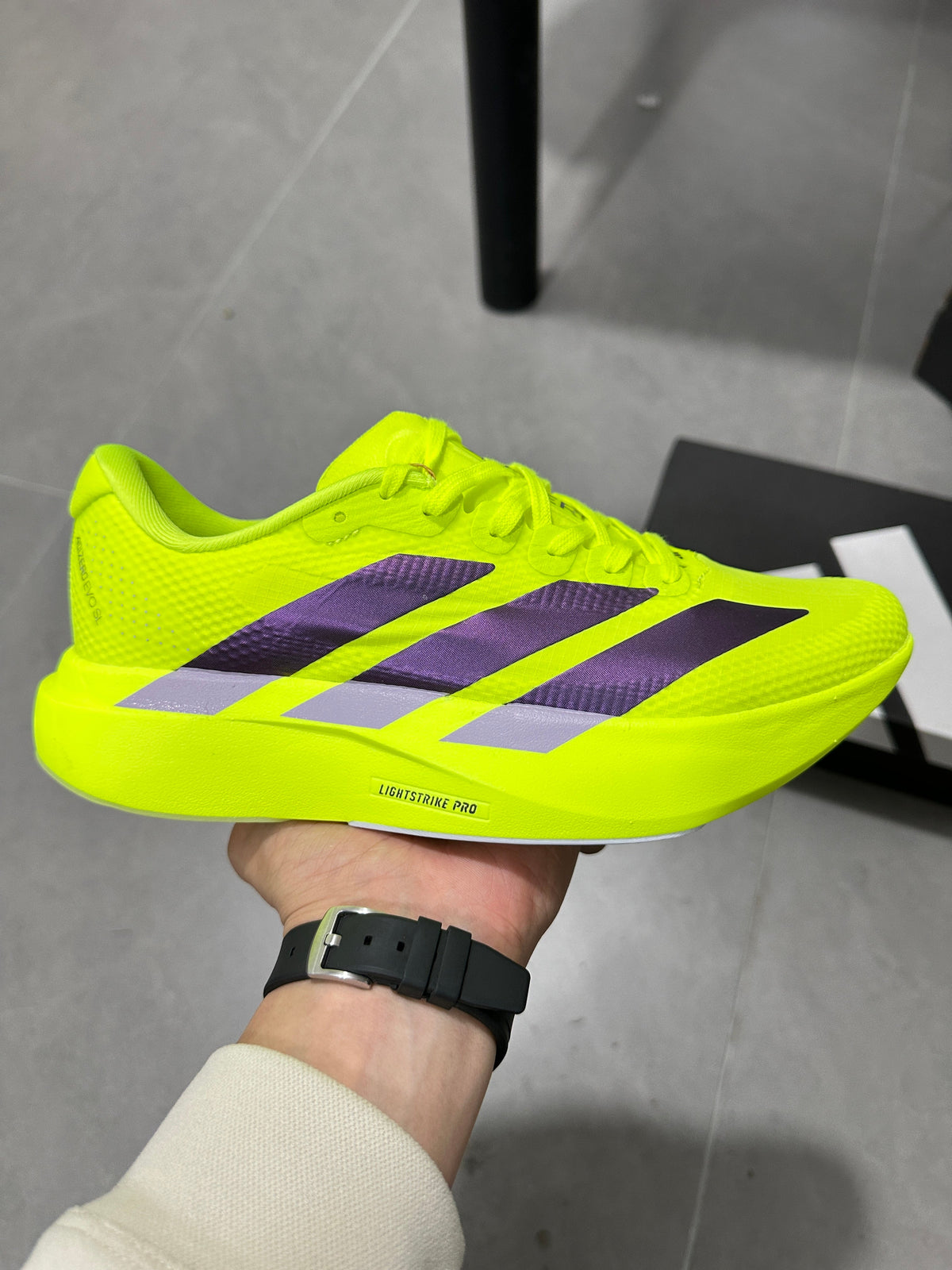 Adidas Lightstrike Pro Running Shoes Neon in Green - product image from the listing.